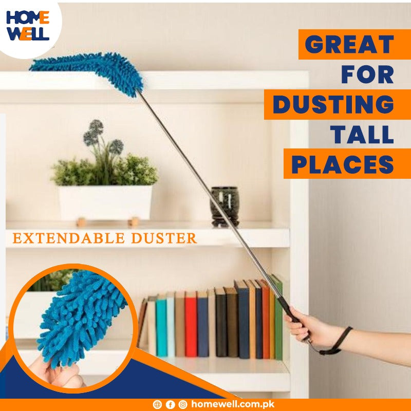 Flexible Microfiber Cleaning Duster with free Mop Holder