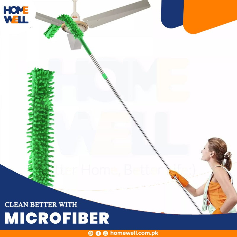 Flexible Microfiber Cleaning Duster with free Mop Holder